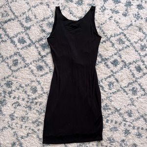 Mini Black Low Back Dress